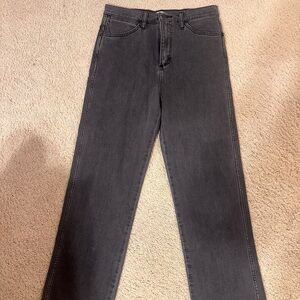 Wrangler Dark Gray Straight Leg Jeans